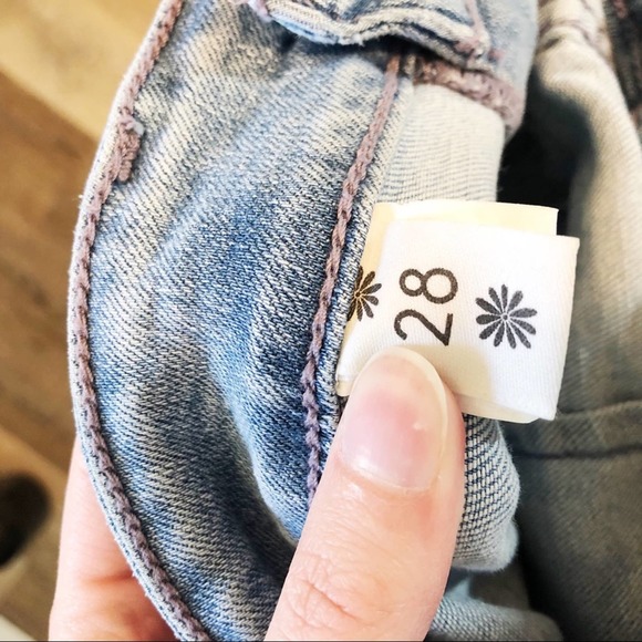 MUMU Blue Cropped Farrah Trouser retro high waist - Picture 11 of 12